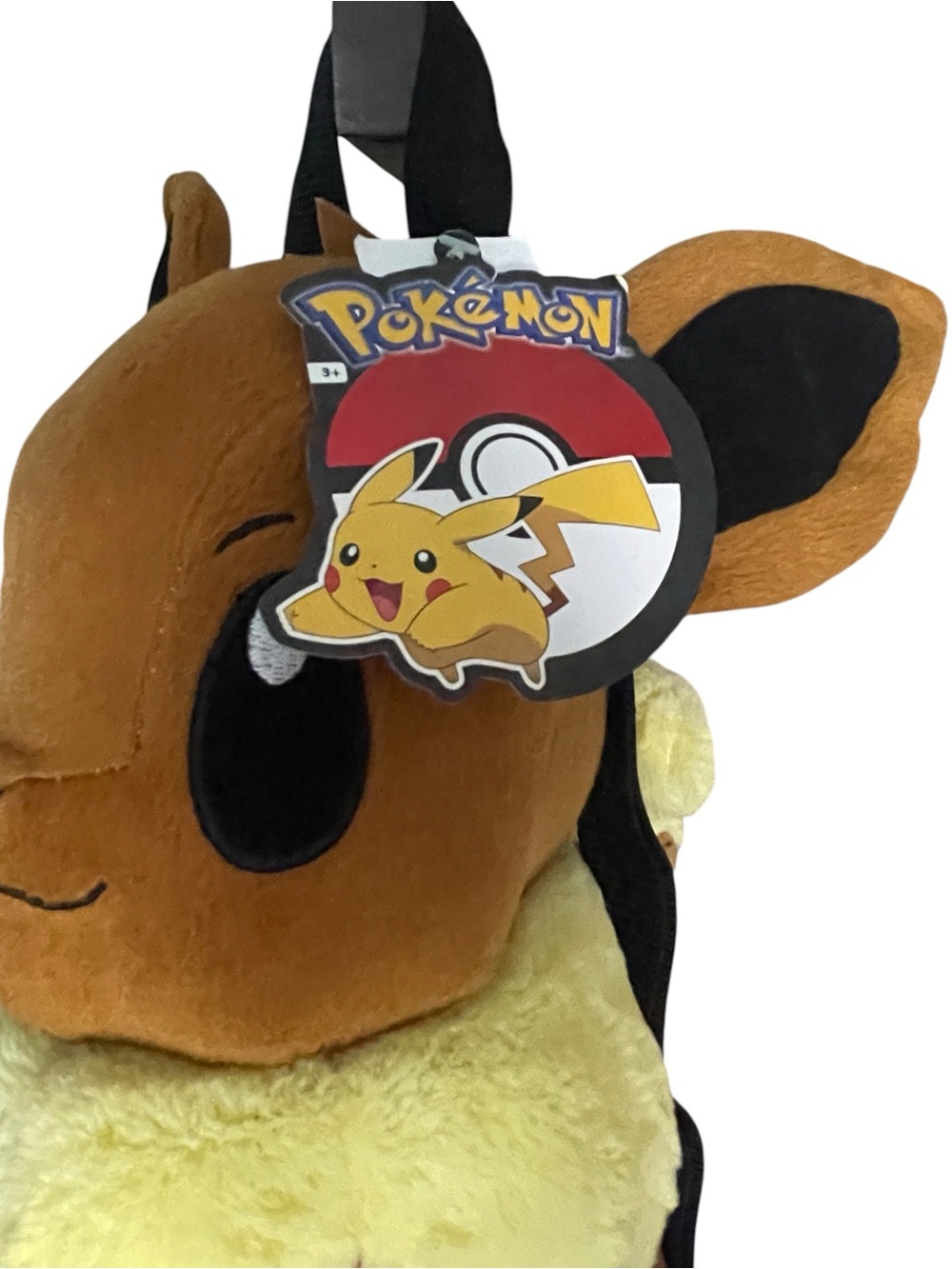 NWT Authentic Eevee Plush Backpack – Cute & Soft Pokémon Character Bag - Picture 5 of 9